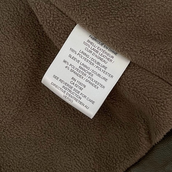 Helmut Lang Ammo Somber Green Washed Moto Lamb Leather Jacket Small - Picture 8 of 8